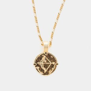 Deux Lions Gold Sagittarius Necklace
